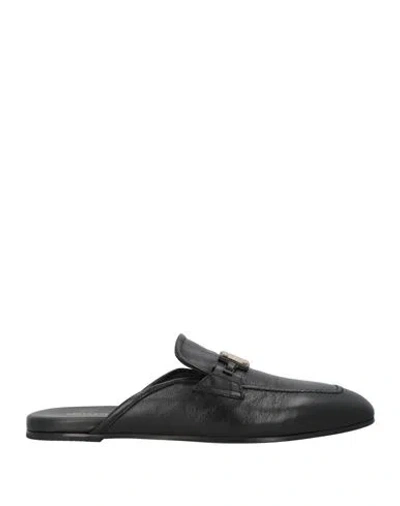 Giovanni Conti Man Mules & Clogs Black Size 9 Goat Skin