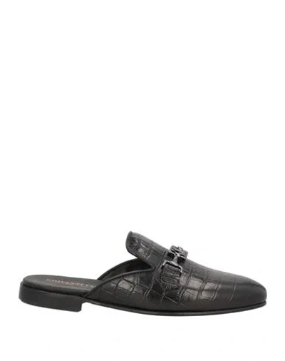 Giovanni Conti Man Mules & Clogs Black Size 8 Leather
