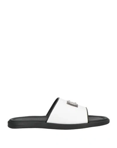 Giovanni Conti Man Sandals White Size 9 Calfskin