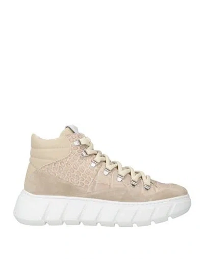 Giovanni Conti Man Sneakers Beige Size 13 Leather In Neutral