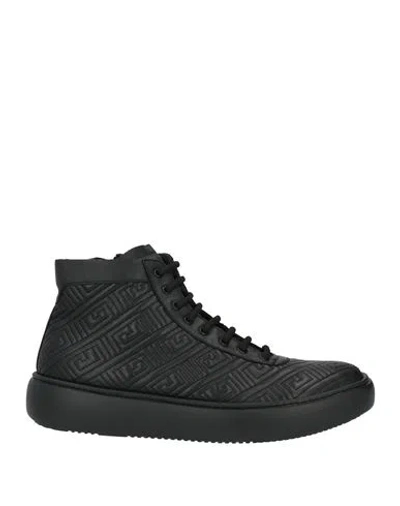 Giovanni Conti Man Sneakers Black Size 10 Leather