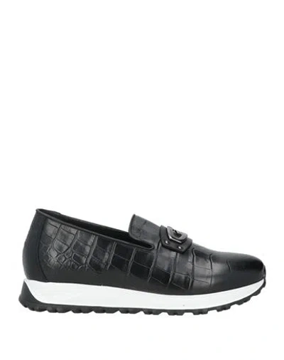 Giovanni Conti Man Sneakers Black Size 8 Leather