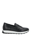 Giovanni Conti Man Sneakers Black Size 8 Leather In Black