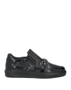Giovanni Conti Man Sneakers Black Size 9 Calfskin In Black