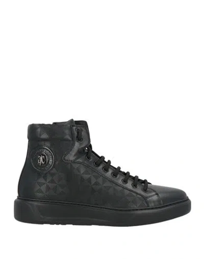 Giovanni Conti Man Sneakers Black Size 9 Leather