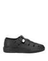 Giovanni Conti Man Sneakers Black Size 9 Leather In Black