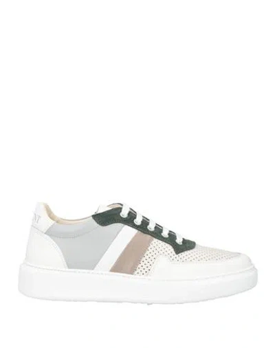 Giovanni Conti Man Sneakers Light Grey Size 9 Calfskin