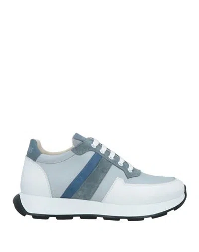 Giovanni Conti Man Sneakers Light Grey Size 9 Calfskin