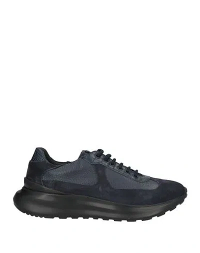 Giovanni Conti Man Sneakers Midnight Blue Size 13 Leather