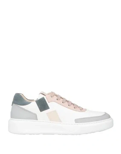 Giovanni Conti Man Sneakers White Size 9 Leather