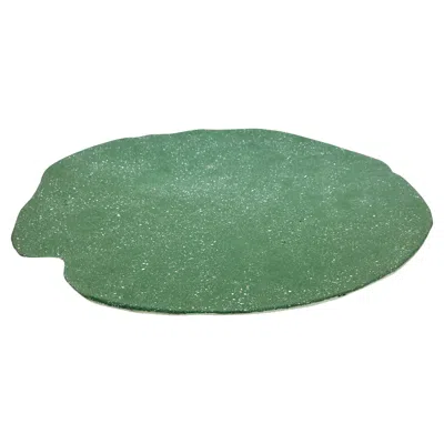 Pre-owned Giovanni Minelli Bespoke Customizable Italian Meadow Green White Resin Bowl Centerpiece/art Wall