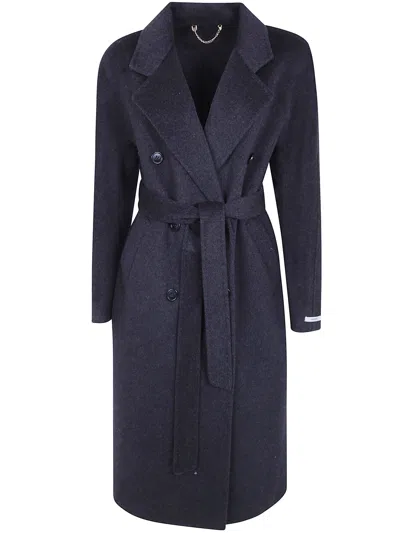 Giovanni Paris Coat Olive Anthracite Grey In Gray