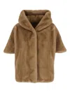 Giovanni Paris Faux-fur Jacket In Neutral