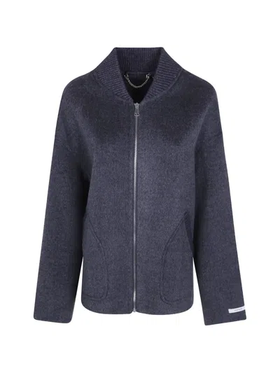 Giovanni Paris Leo Zip-up Jacket In 그레이