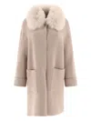 Giovi Luxurious Wool And Cashmere Jacket In Brown