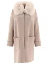 Giovi Wool And Cashmere Coat Coats Beige