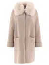 Giovi Wool And Cashmere Coat Coats Beige In Beige