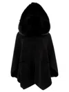 Giovi Faux Fur-trimmed Hooded Cape