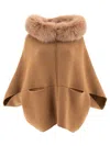 Giovi Wool And Cashmere Poncho In Multi