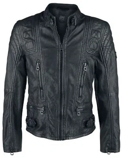 Pre-owned Gipsy Highway 2 Slim Fit Lagiv Männer Lederjacke Schwarz