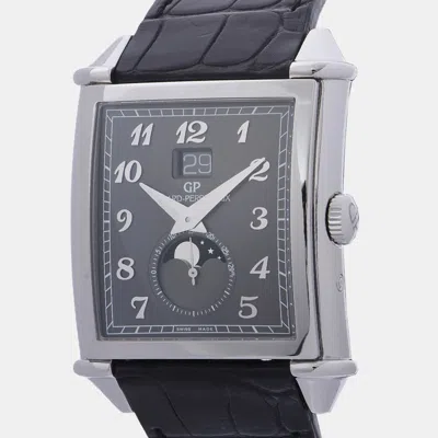 Pre-owned Girard-perregaux Black Stainless Steel Classic 25882-11-221-bb6b Men's Wristwatch 36mm