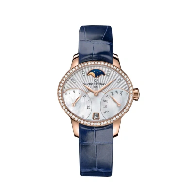Girard-perregaux Girard Perregaux Cat's Eye Automatic Ladies Watch 80485d52a751-ck4a In Blue / Gold / Gold Tone / Mop / Mother Of Pearl / Rose / Rose Gold / Rose Gold Tone