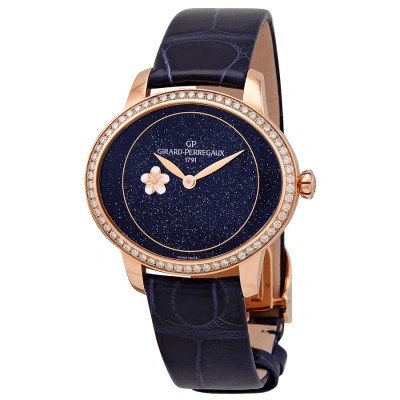 Girard-perregaux Girard Perregaux Cat's Eye Plum Blossom Automatic Diamond Blue Dial Ladies Watch 80484d52a401-ck4e