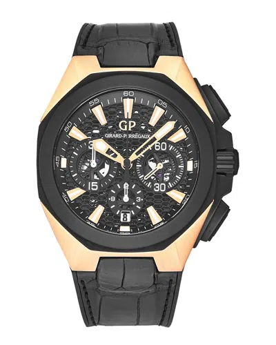 Girard-perregaux Girard Perregaux Chronograph Automatic Watch 49971-34-632-bb6c In Black / Gold / Gold Tone / Rose / Rose Gold / Rose Gold Tone