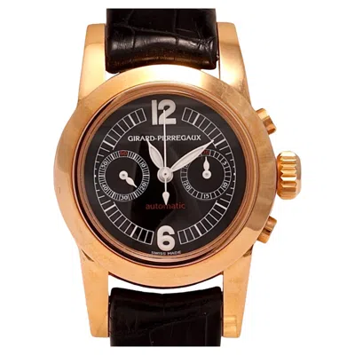 Pre-owned Girard-perregaux 18 Kt Girard Perregaux Chronograph Wrist Watch In Multi