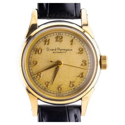 Pre-owned Girard-perregaux Girard Perregaux Vintage 14 Karat Yellow Gold & Stainless Mens Automatic Watch