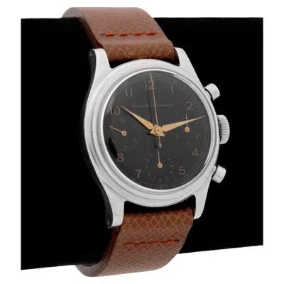 Pre-owned Girard-perregaux Girard Perregaux Vintage Steel Chronograph Valjoux 72, Swiss 1960s In Multi