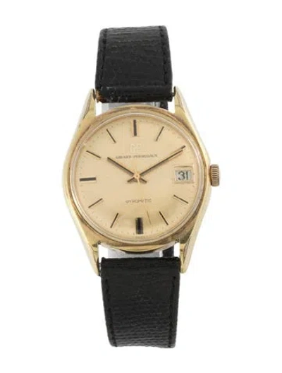 Pre-owned Girard-perregaux Gyromatic Watch, 33mm In Multicolor