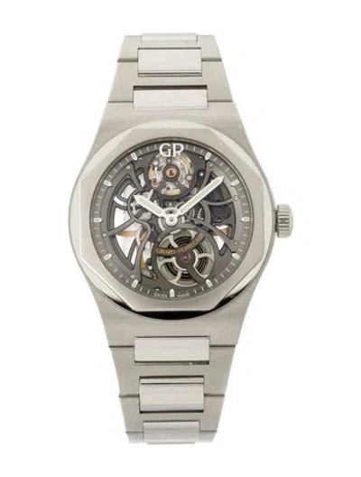 Pre-owned Girard-perregaux Laureato Skeleton Watch, 42mm In Multi