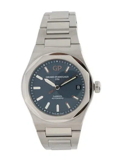Pre-owned Girard-perregaux Laureato Watch, 42mm In Multi