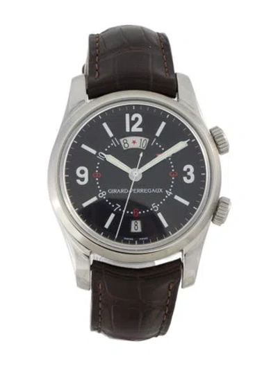 Pre-owned Girard-perregaux Traveller Ii Watch In Multi