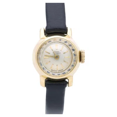 Pre-owned Girard-perregaux Vintage Girard Perregaux 1960s 18k Yellow Gold 16mm Ladies Manual Wind Watch