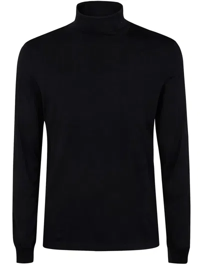 Girelli Bruni Maglione Manica Lunga Collo Alto "giza" In Black