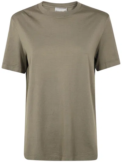 Girelli Bruni Giza Round Neck Short Sleeves T-shirt In Green
