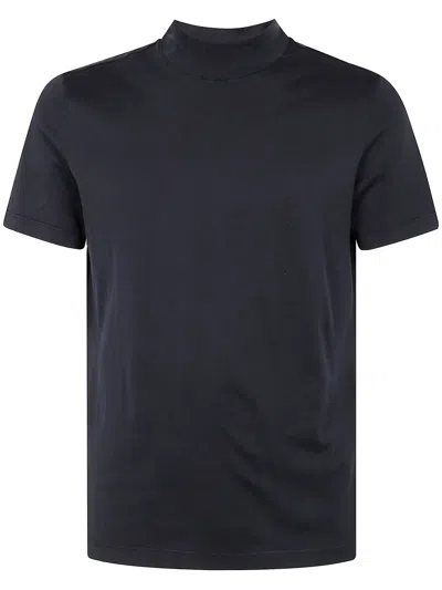 Girelli Bruni "lupetto" Short Sleeves Turtleneck In Blue