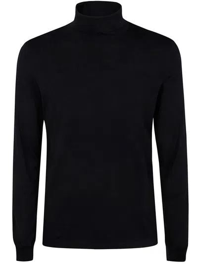 Girelli Bruni Maglione Manica Lunga Collo Alto "giza" In Black
