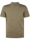Girelli Bruni Mako Turtle Neck Short Sleeves T-shirt In Neutral