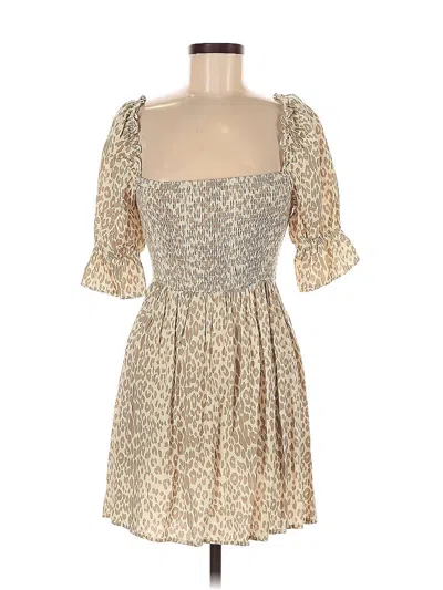 Pre-owned Girl And The Sun Cocktail Dress In Brown