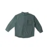 Girl Crush Women's Technical Knit Button Up Cargo Green Shirt In Green