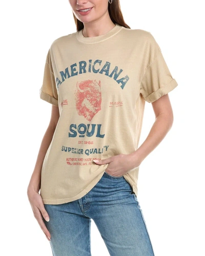Girl Dangerous Americana Soul T-shirt In Brown