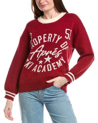 Girl Dangerous Apres Ski Academy Sweater In Red