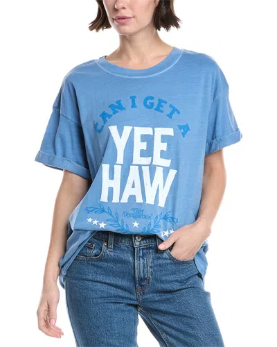 Girl Dangerous Can I Get A Yeehaw T-shirt In Blue