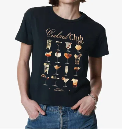 Girl Dangerous Cocktail Club Tee In Black