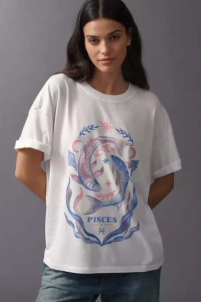 Girl Dangerous Cosmic Zodiac Tee In White