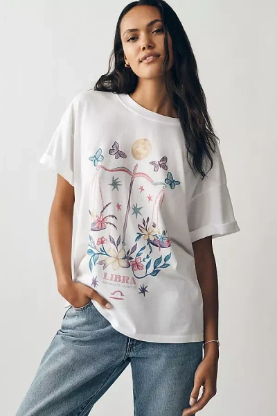 Girl Dangerous Cosmic Zodiac Tee In White