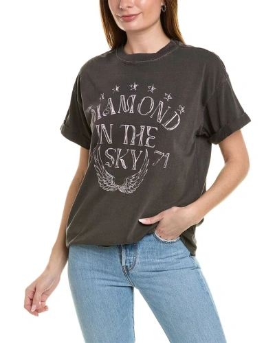 Girl Dangerous Diamond In The Sky 71 T-shirt In Black